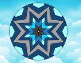 Dibujo Mandala mosaico estrella pintado por aylu2339