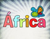 Dibujo África pintado por sofiaviki