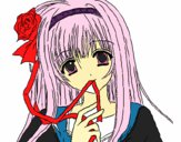 Dibujo Chica anime pintado por Sachiko468