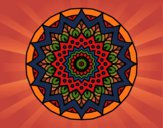 Dibujo Mandala creciente pintado por nathzapp