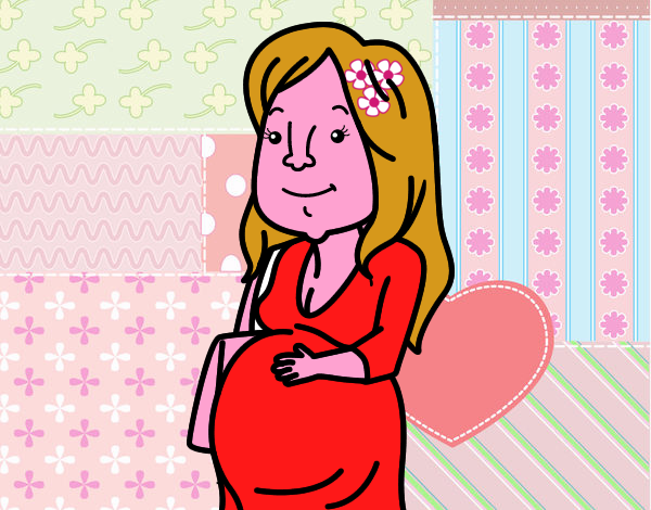 Dibujo Mujer embarazada pintado por anasue