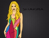 Dibujo Shakira pintado por LunaLunita
