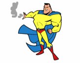 Dibujo Superhombre pintado por joseraul