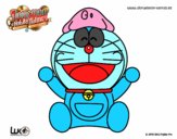 Dibujo Doraemon feliz pintado por gabrielcos