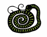 Dibujo Signo de la serpiente pintado por alexha