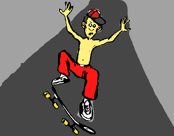 Dibujo Skater pintado por Rebeca_02