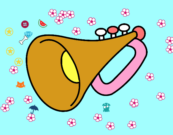 Dibujo Una trompeta pintado por Noe78