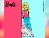 Dibujo Barbie con cazadora de cuadros pintado por gabrielars