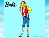 Dibujo Barbie con look casual pintado por gabrielars