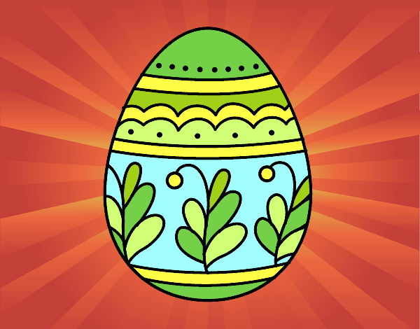 Dibujo Huevo de Pascua mandala pintado por Ali2004