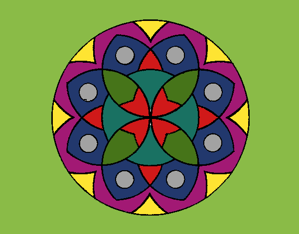 Dibujo Mandala 13 pintado por linda423