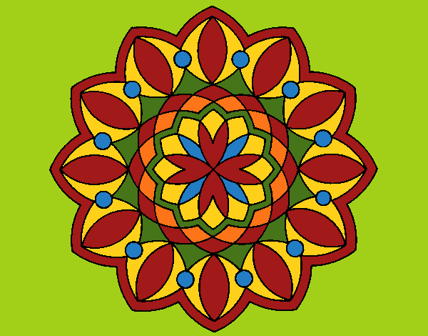 Dibujo Mandala 20 pintado por linda423