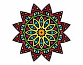 Dibujo Mandala estrella pintado por gloriab