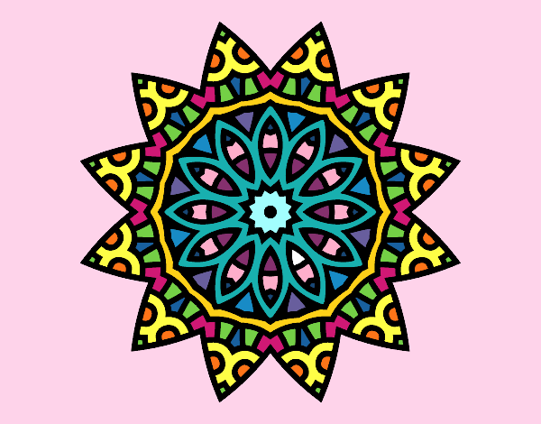 Dibujo Mandala estrella pintado por velgin20