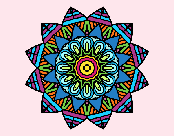 Dibujo Mandala frutal pintado por velgin20