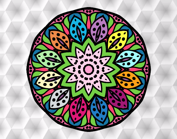 Dibujo Mandala naturaleza pintado por velgin20