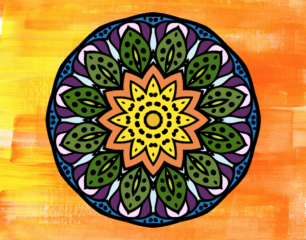 Dibujo Mandala naturaleza pintado por Angelica13