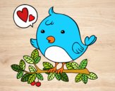 Dibujo Pájaro de Twitter pintado por Ali2004