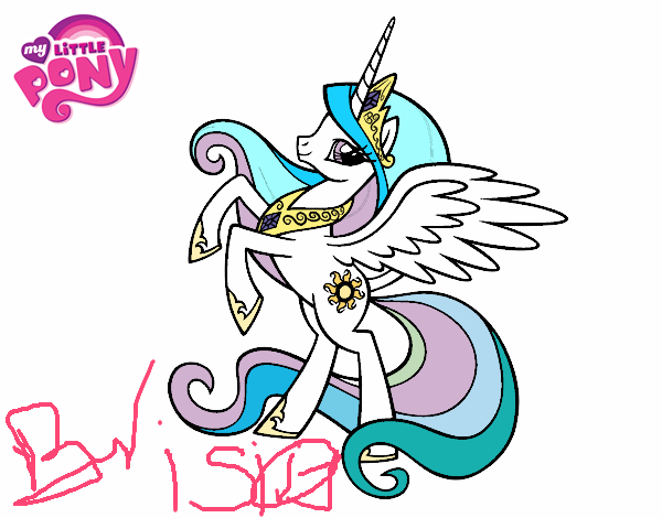 Dibujo Princesa Celestia pintado por BriBei 