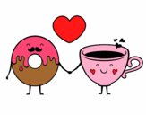 Amor entre dónut y té