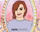 Dibujo Demi Lovato estrella del POP pintado por hinata88