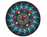 Dibujo Mandala flor con círculos pintado por maritza lo