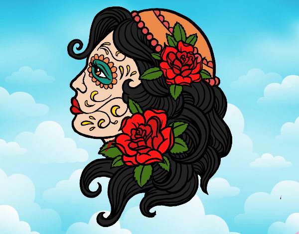 Dibujo De Tatuaje De Catrina Pintado Por En Dibujos Net El D A