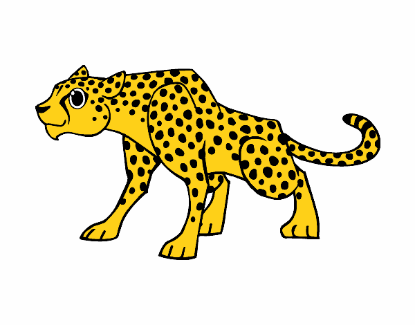 Dibujo Un leopardo pintado por Aguila77