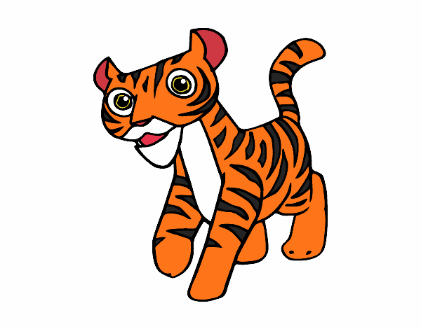 Dibujo Un tigre pintado por Aguila77