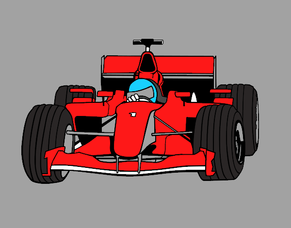 Dibujo Coche de F1 pintado por cortijo