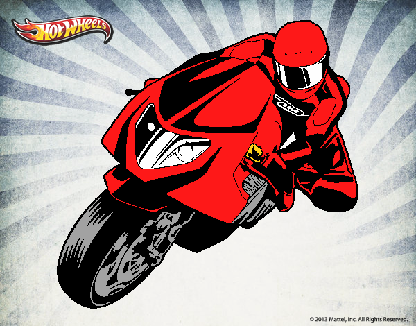 Dibujo Hot Wheels Ducati 1098R pintado por cortijo