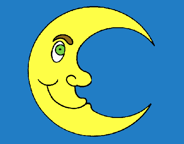Dibujo Luna pintado por abruma27