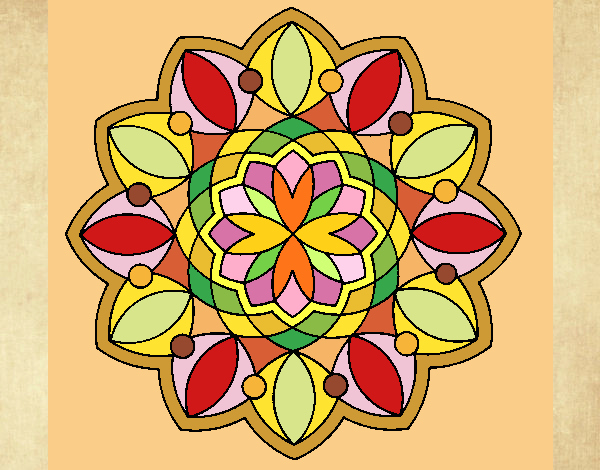 Dibujo Mandala 3 pintado por Ramon45