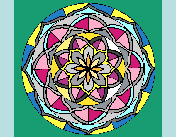 Dibujo Mandala 6 pintado por Ramon45