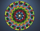 Dibujo Mandala flor con círculos pintado por maritza lo