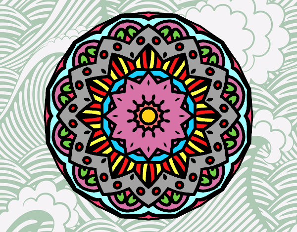 Dibujo Mandala modernista pintado por nancy1468