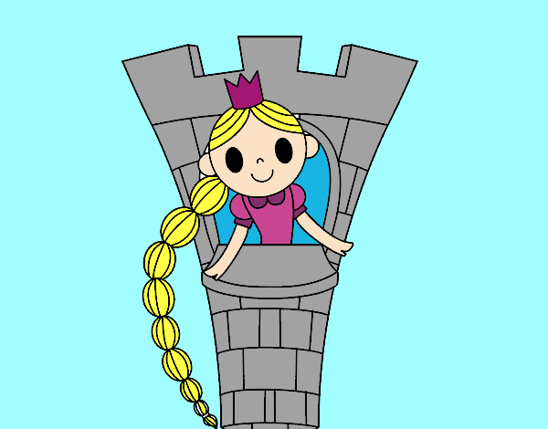 Rapunzel en la torre