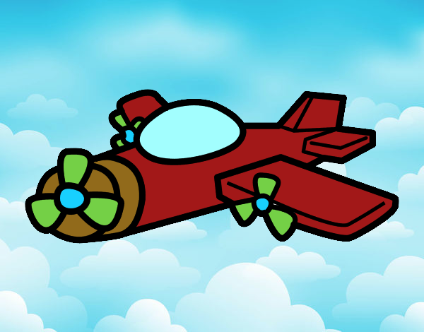 Avión con hélices