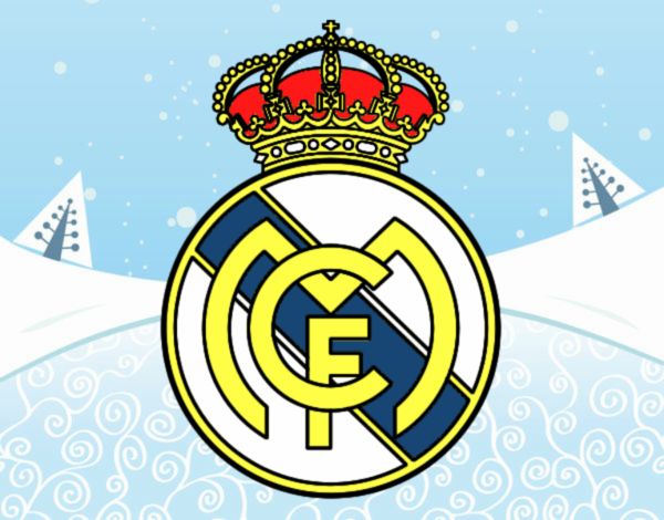Dibujo Escudo del Real Madrid C.F. pintado por livet
