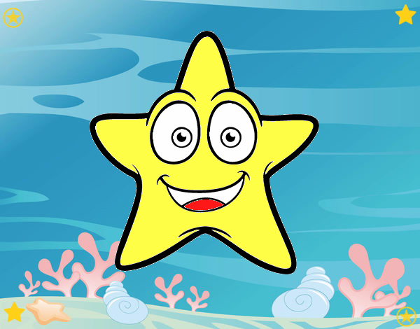 Estrella de mar sonriente