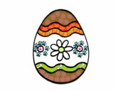 Dibujo Huevo de Pascua margarita pintado por ddelfina