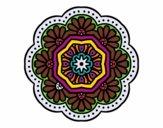 Dibujo Mandala mosaico modernista pintado por maria_154