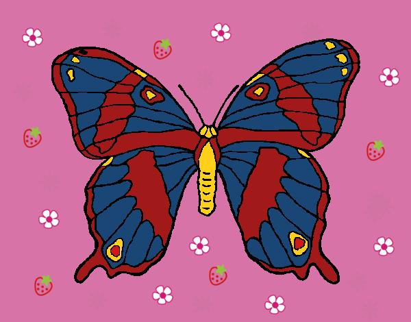 Dibujo Mariposa silvestre pintado por linda423