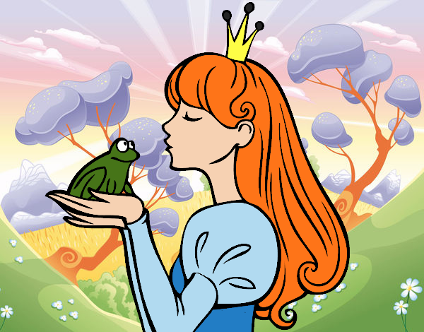 Dibujo La princesa y la rana pintado por NievesMC