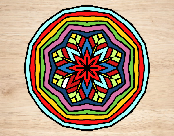 Dibujo Mandala cenital pintado por ME272