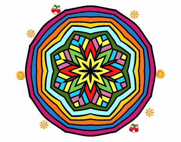 Dibujo Mandala cenital pintado por Ramon45