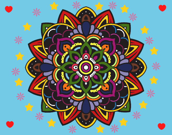 Dibujo Mandala decorativa pintado por linda423