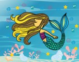 Dibujo Sirena flotando pintado por Nahism