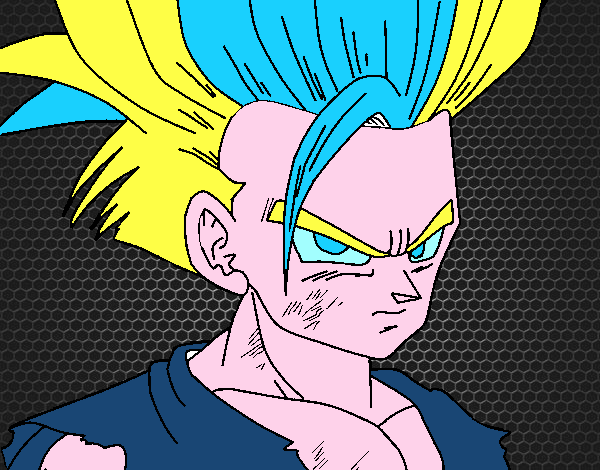 Dibujo Son Gohan pintado por poloj8666