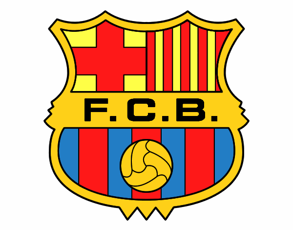 Dibujo Escudo del F.C. Barcelona pintado por Rayojaime4